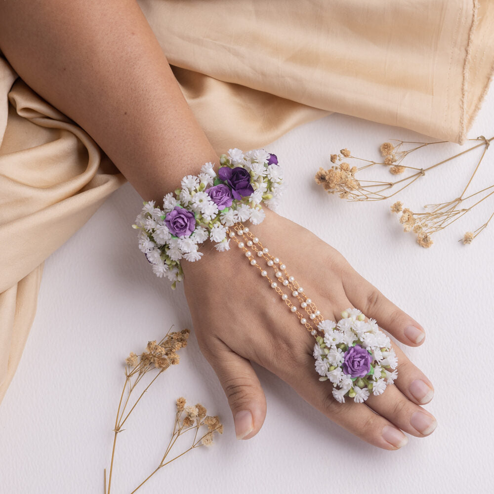 Uns floral jewellery set hathphool