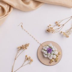Uns floral jewellery set tikka