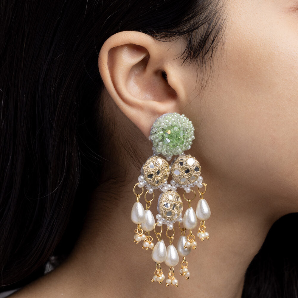 Naaz floral jewellery set earrings
