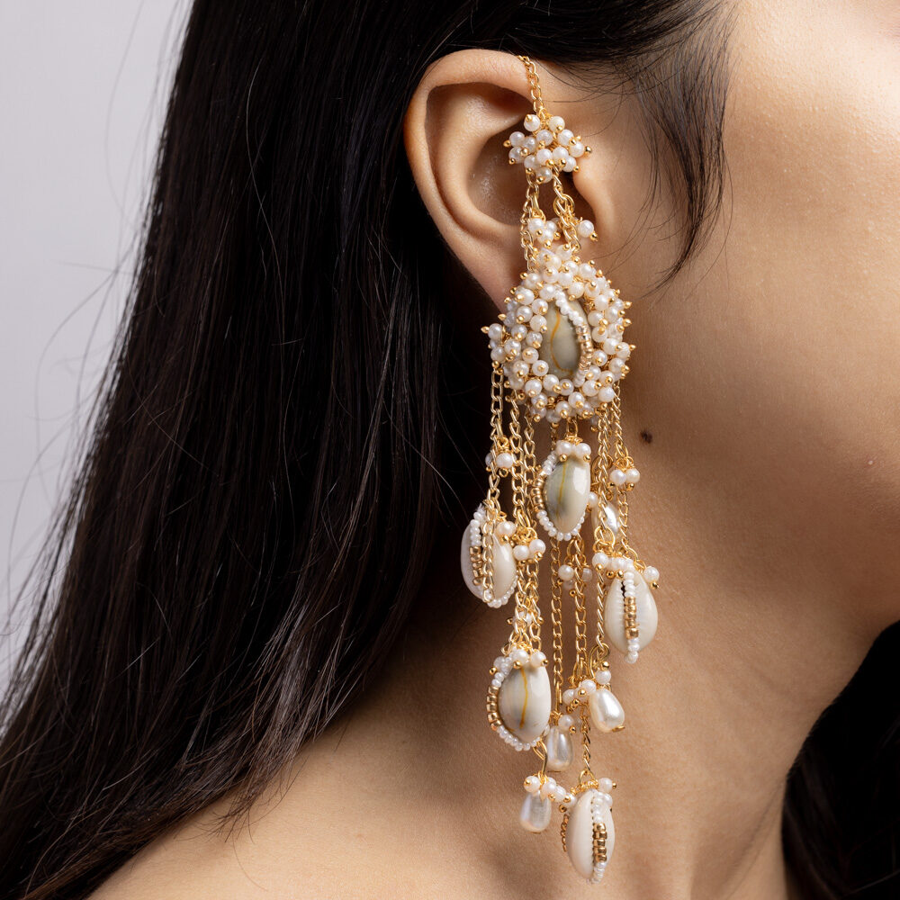 Maahtaab floral jewellery set earrings