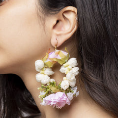 Zehnaseeb floral jewellery set earrings