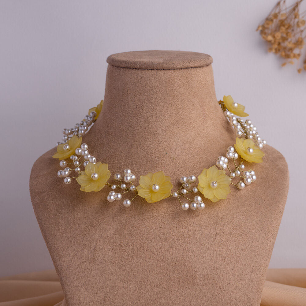 Naayab floral jewellery set necklace