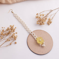 Naayab floral jewellery set tikka
