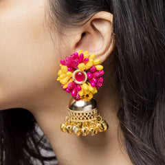 Nazreen floral jewellery set earrings