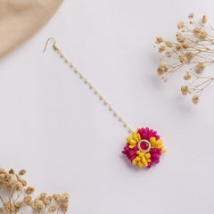 Nazreen floral jewellery set tikka