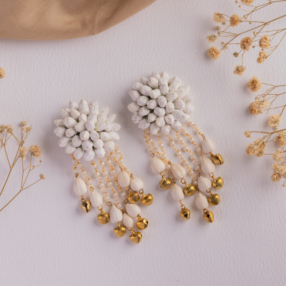 Mehek floral jewellery set earrings