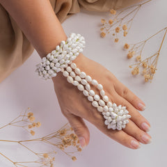 Mehek floral jewellery set hathphool