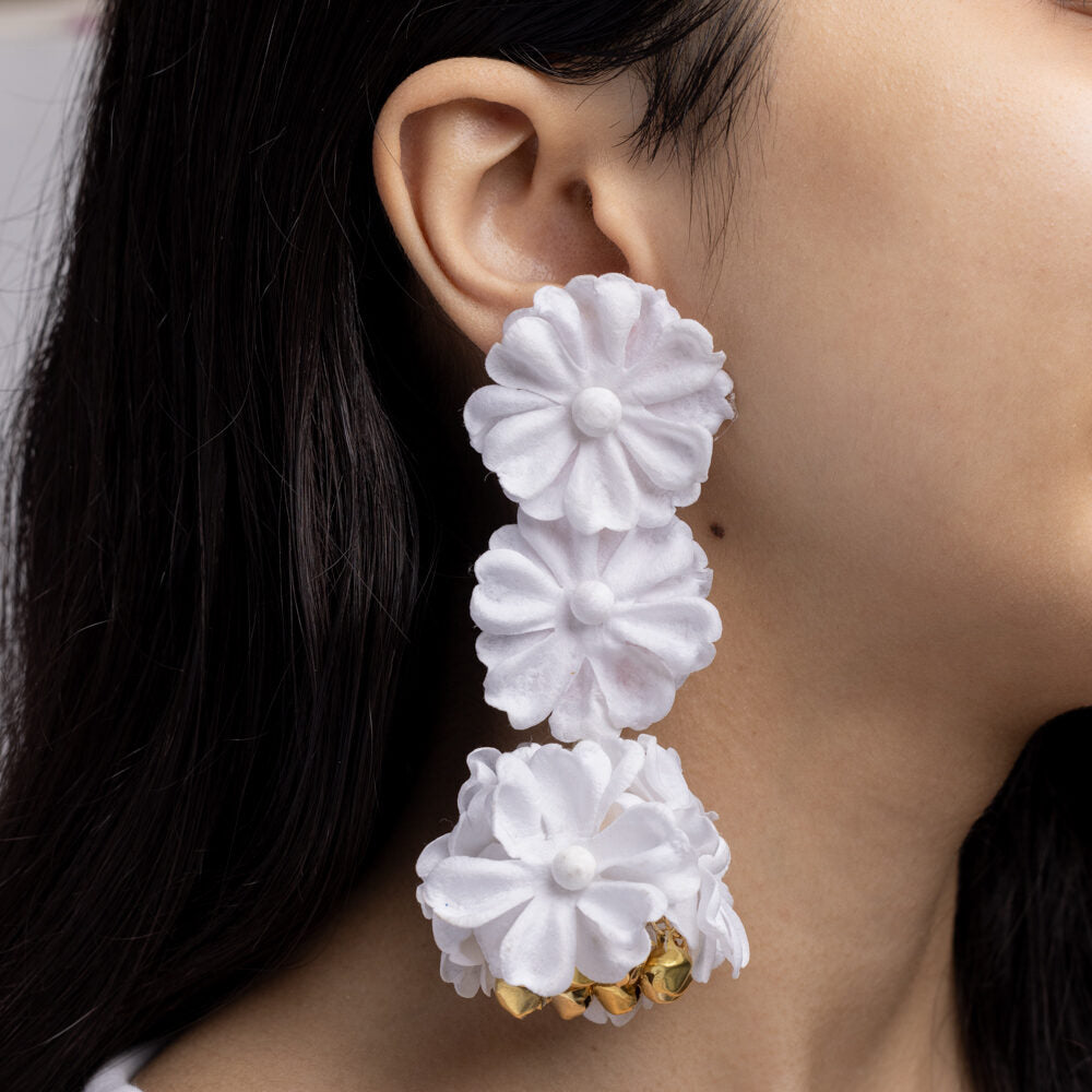 Brahmika floral jewellery set earrings