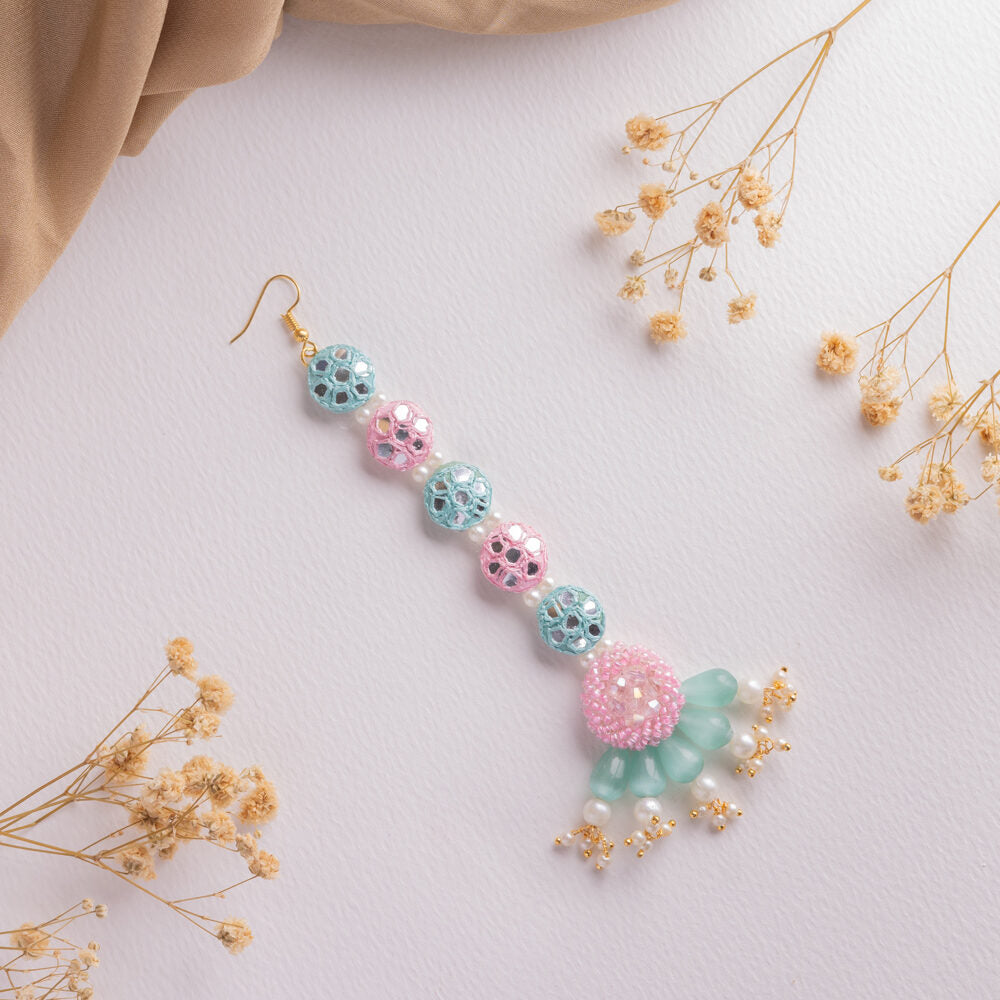 Madhurima floral jewellery set tikka