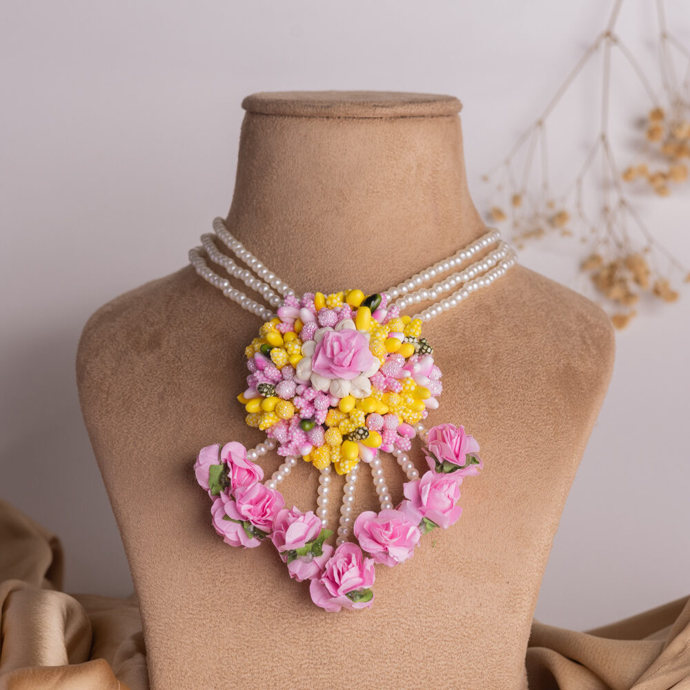 Sundari floral jewellery set necklace