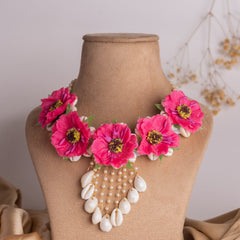 Sugandha floral jewellery set necklace
