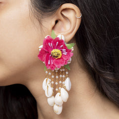 Sugandha floral jewellery set earrings