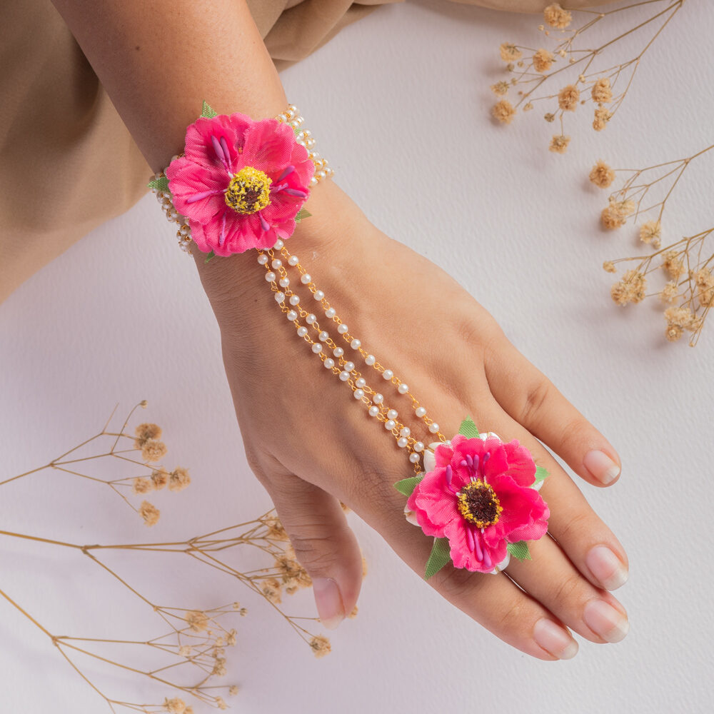 Sugandha floral jewellery set hathphool