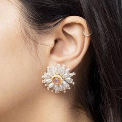 Motiyaan floral jewellery set earrings