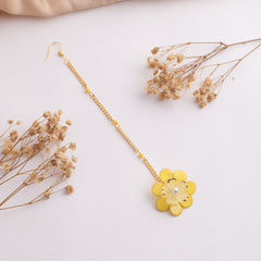 Aniq floral jewellery set maang tikka