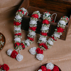 Rose & Gypsophila Garland Set of 2
