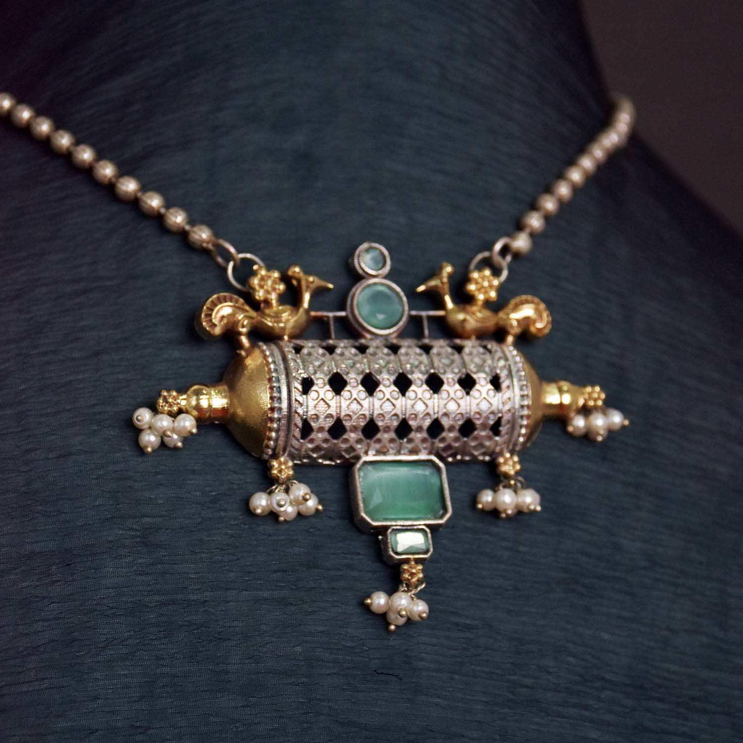 Antique Jewellery Necklace and Earrings - JJCN115