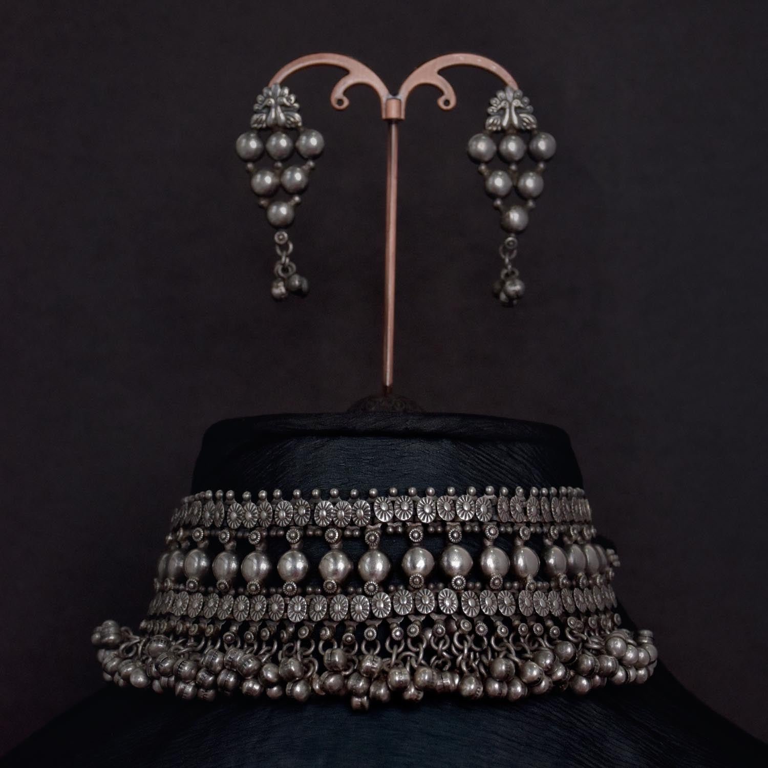 Antique Jewellery Necklace and Earrings - JJCN128