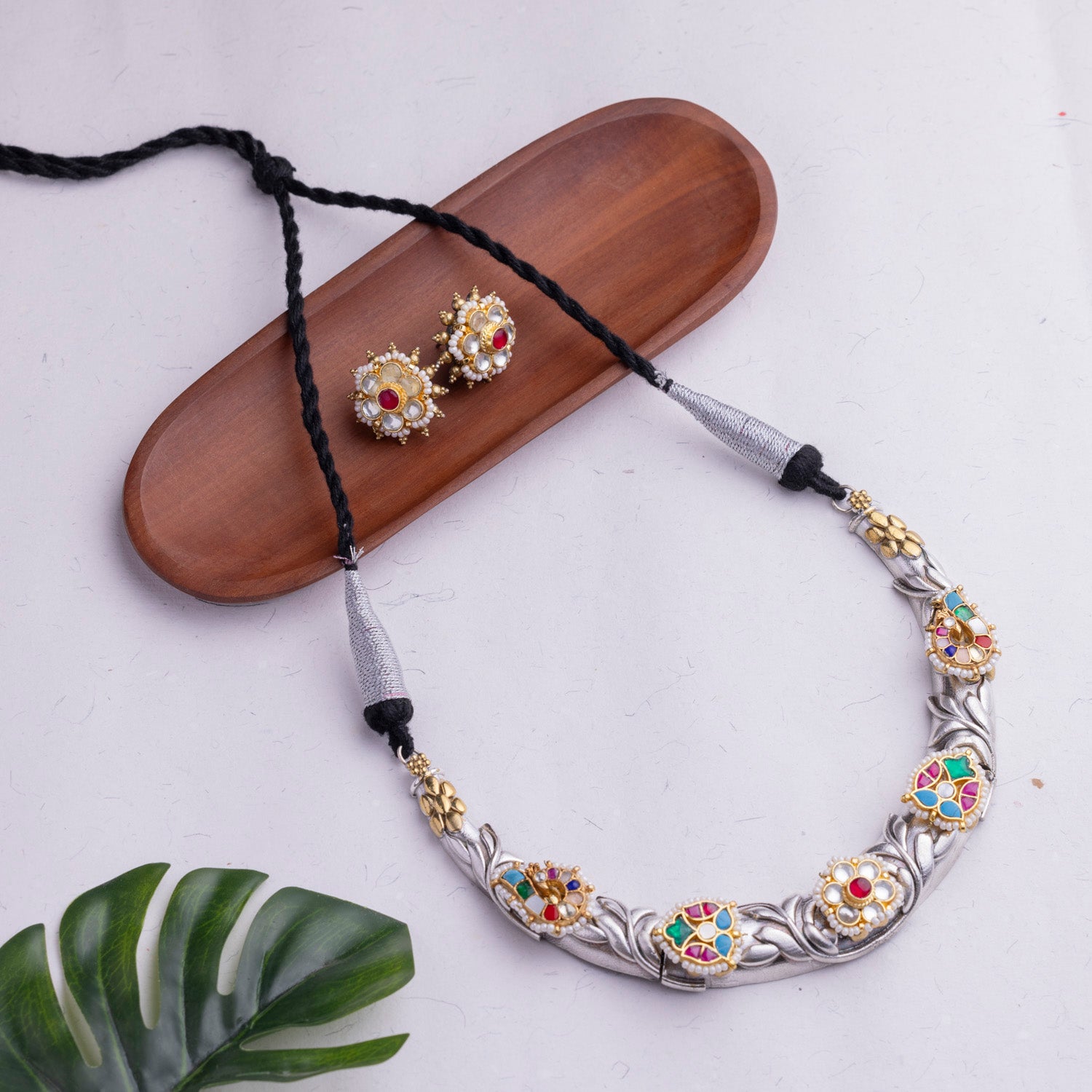 Antique Jewellery Necklace and Earrings - JJCN146