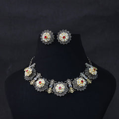 Antique Jewellery Necklace and Earrings - JJCN147