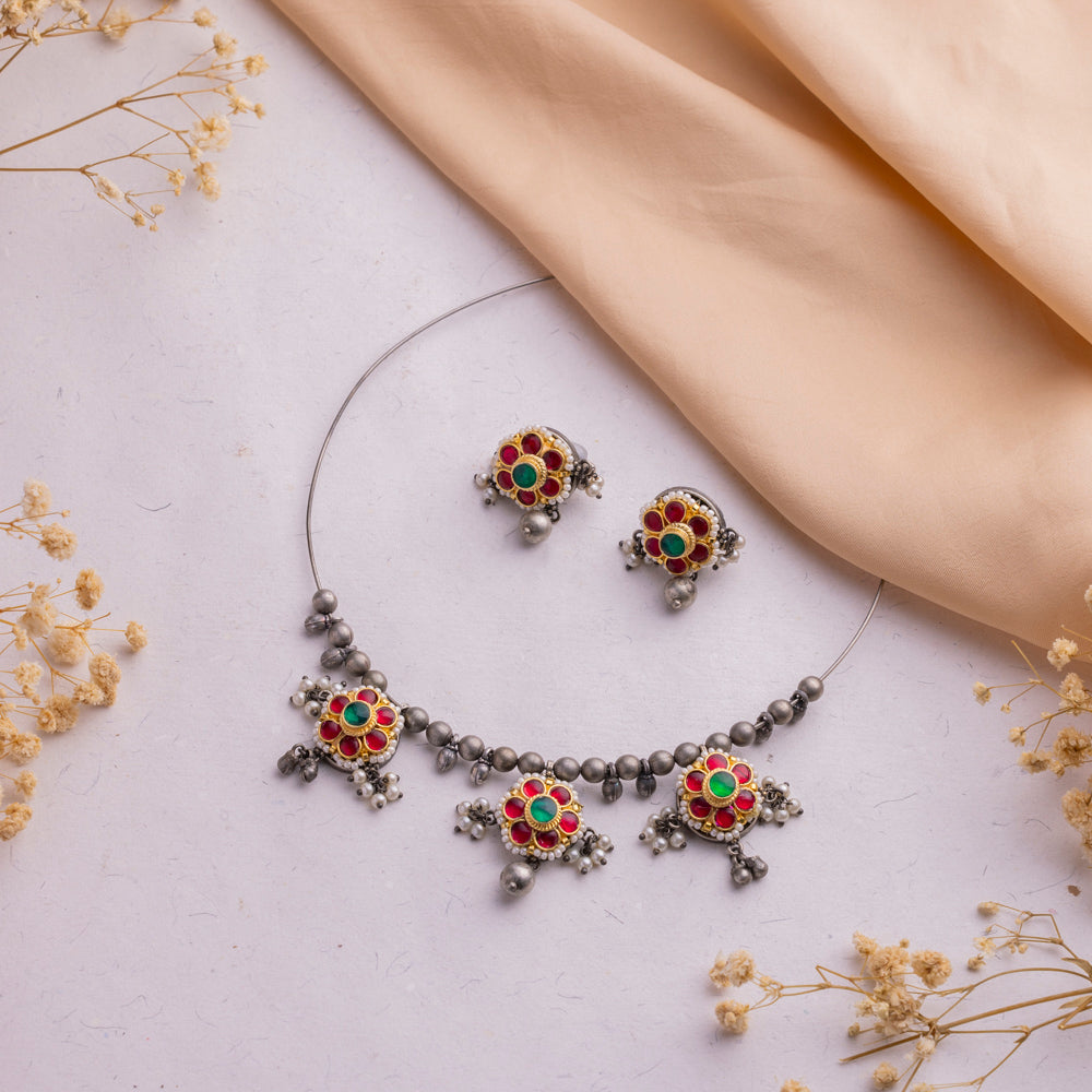 Antique Jewellery Necklace and Earrings – JJCN177