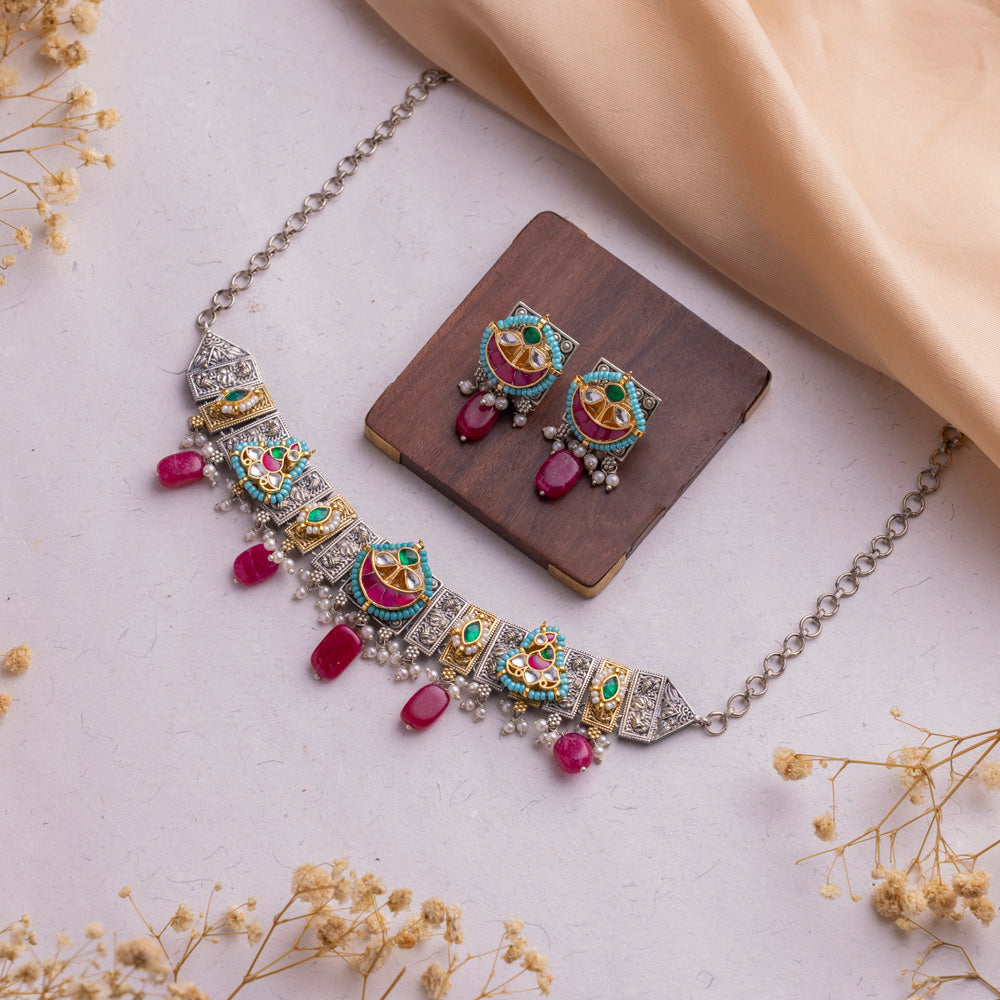 Antique Jewellery Necklace and Earrings – JJCN179