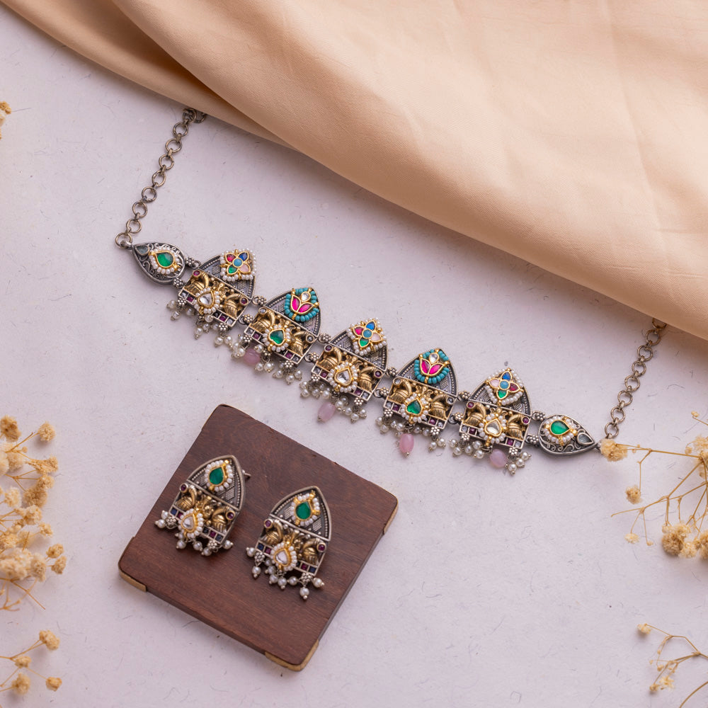 Antique Jewellery Necklace and Earrings – JJCN186