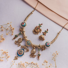 Antique Jewellery Necklace and Earrings – JJCN192