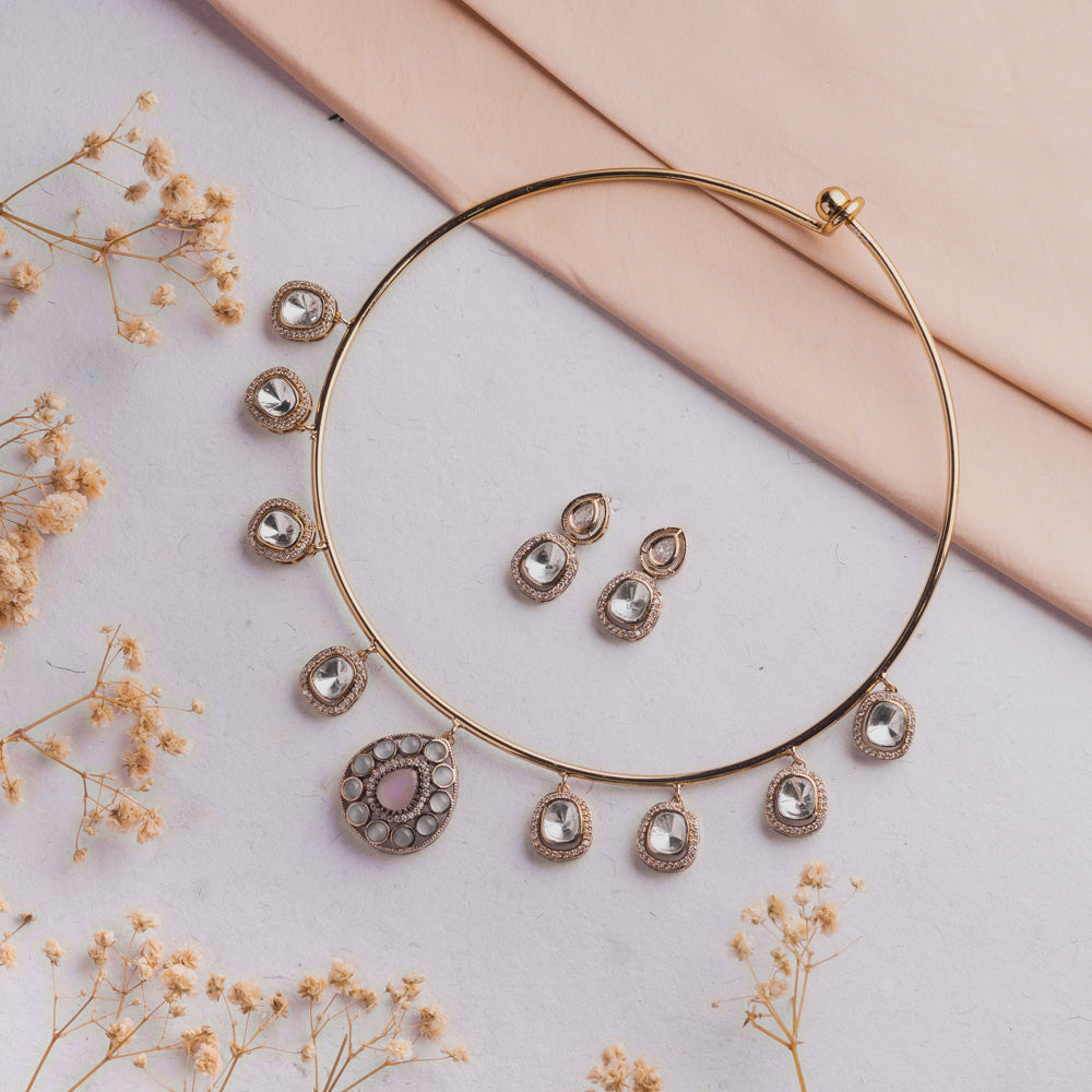 Antique Jewellery Necklace and Earrings - JJCN194