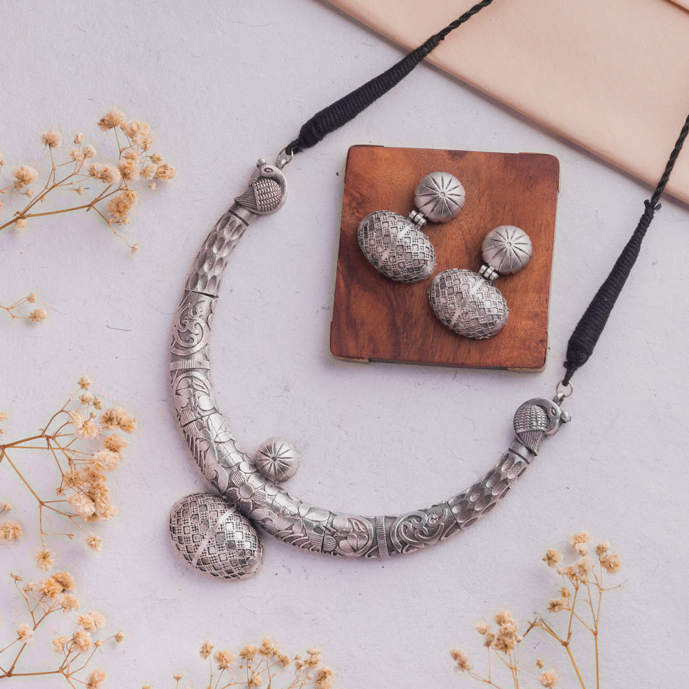 Antique Jewellery Necklace and Earrings - JJCN203