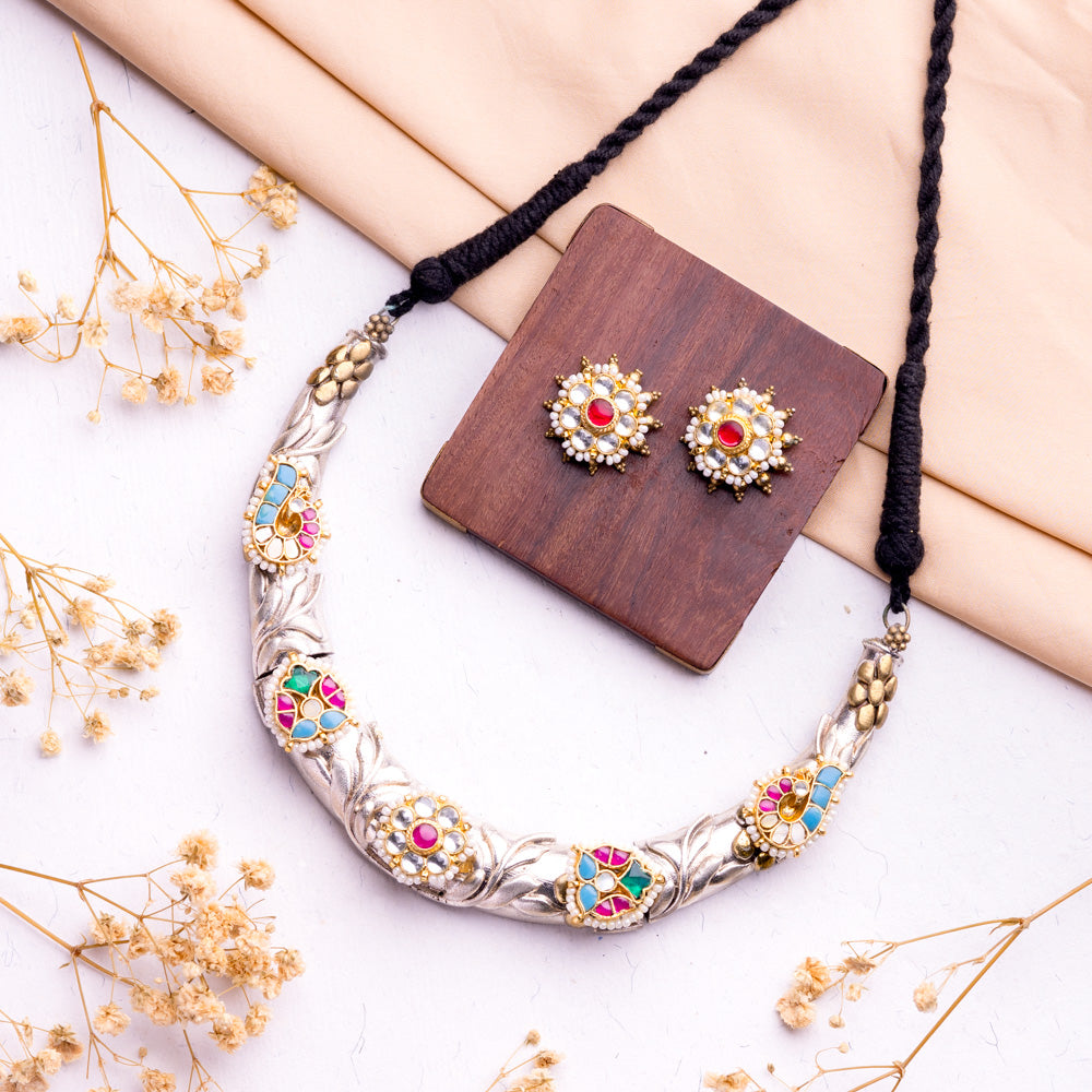 Antique Jewellery Necklace and Earrings - JJCN229