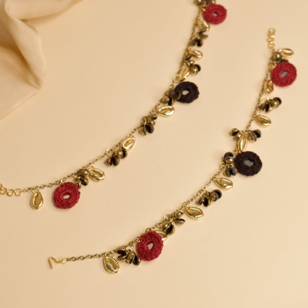 Fabric Jewellery Anklet - CJCA010