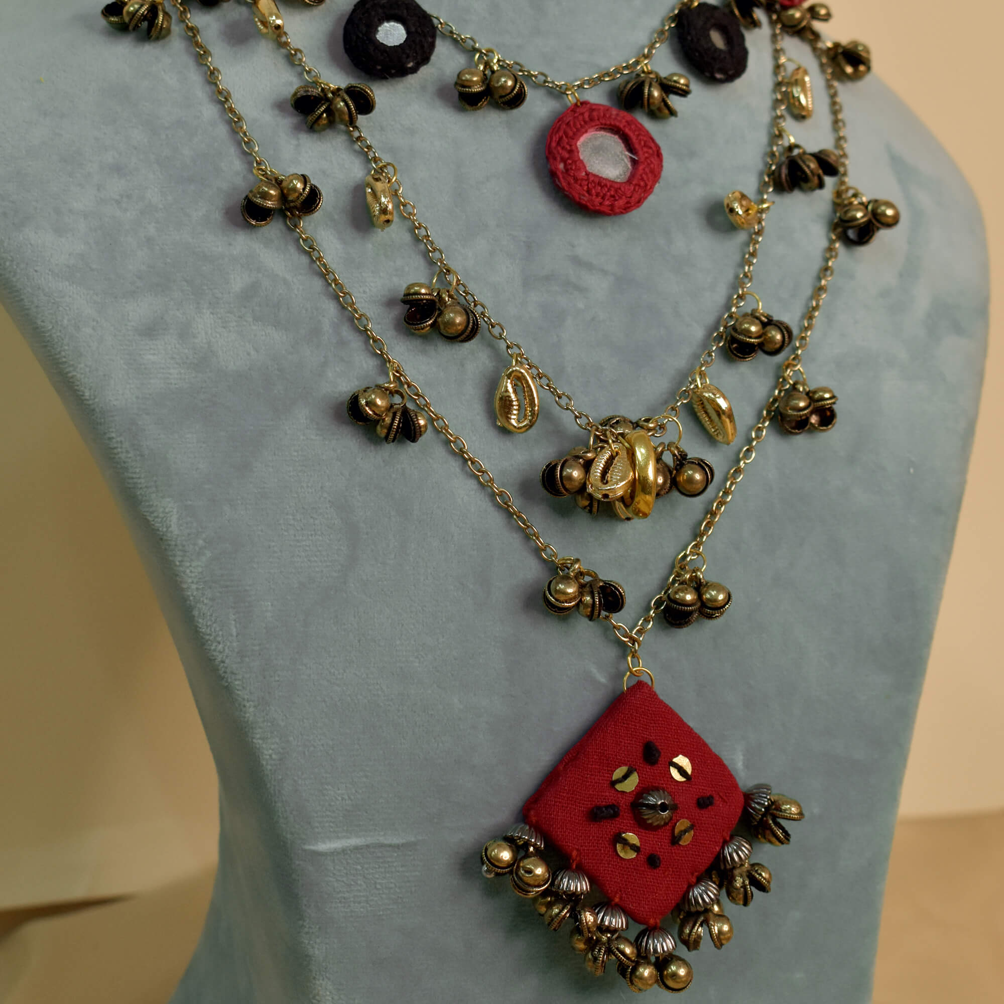 Fabric Jewellery Necklace - CJCN010