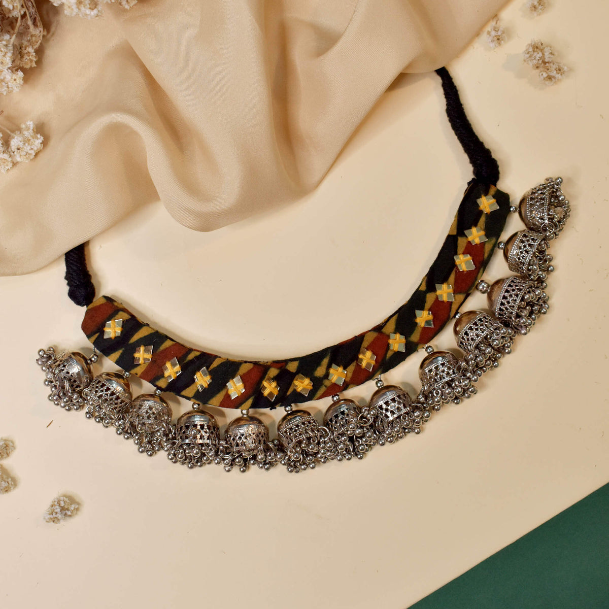 Fabric Jewellery Necklace - CJCN012