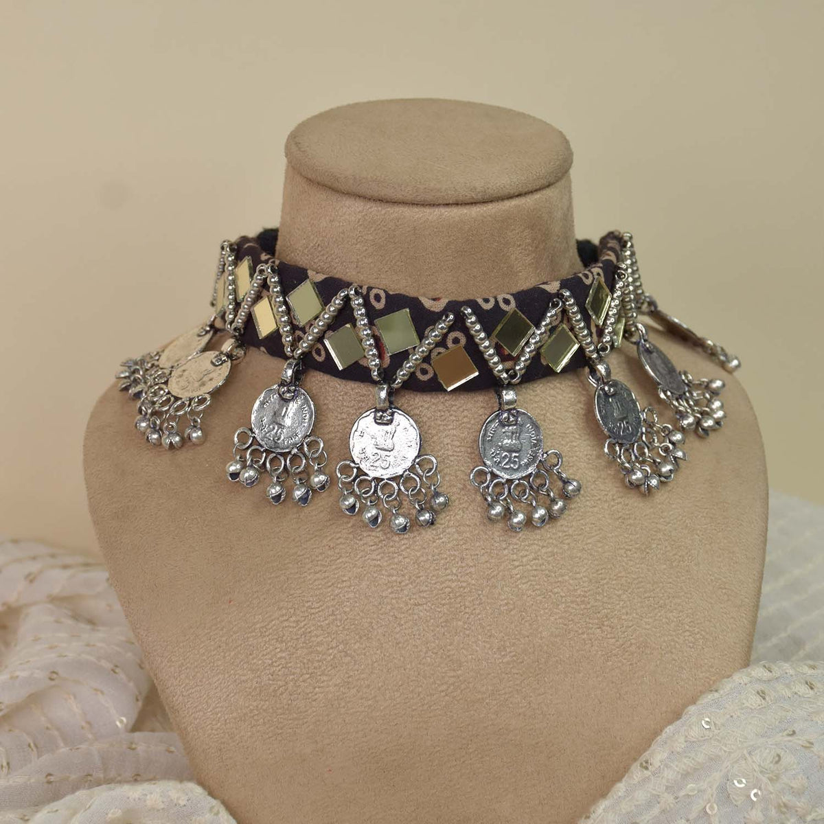 Fabric Jewellery Necklace - CJCN019