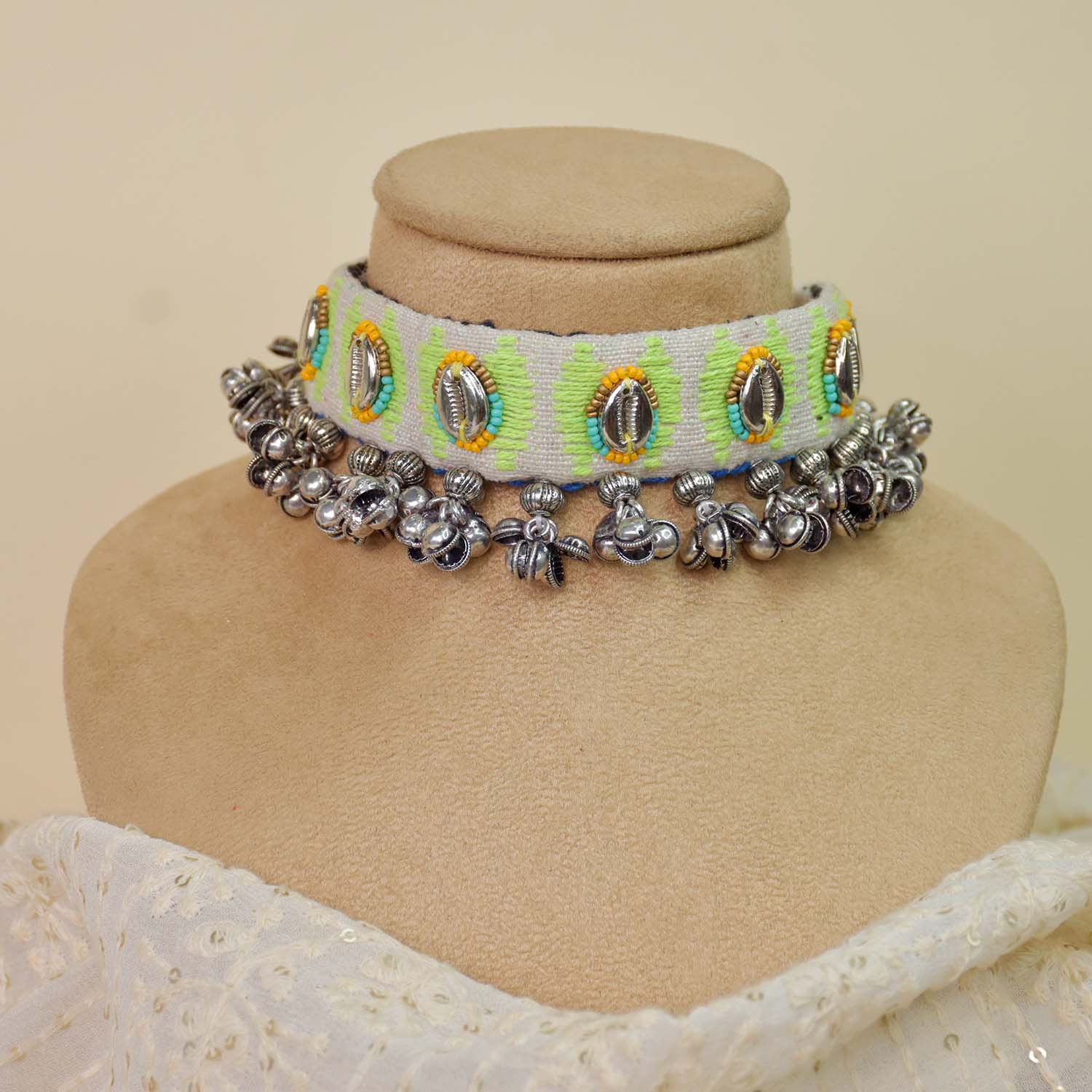Fabric Jewellery Necklace - CJCN024