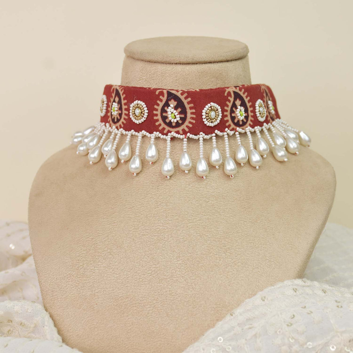 Fabric Jewellery Necklace - CJCN026