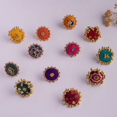 Handcrafted Fabric Rings - FFC015