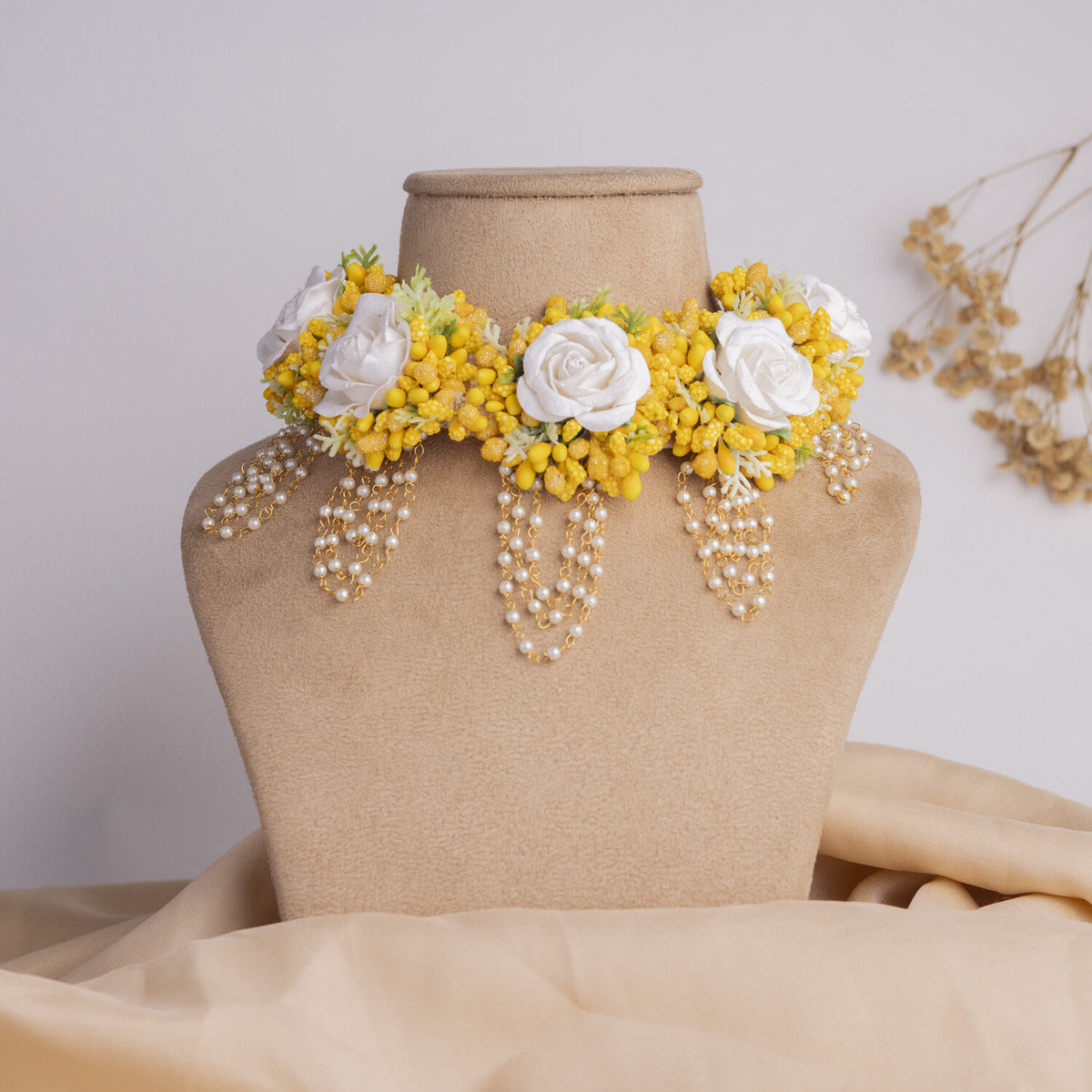 Zaid floral jewellery set necklace