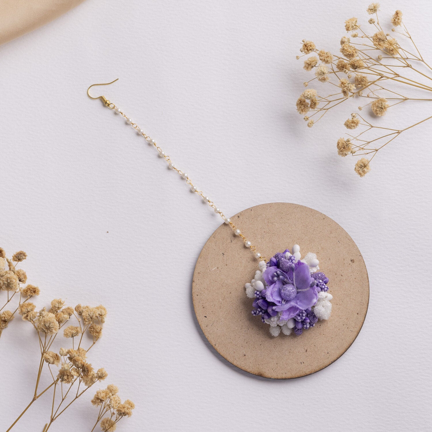 Gulaab bagh floral jewellery set tikka