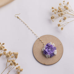 Gulaab bagh floral jewellery set tikka
