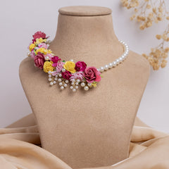 Nazakat floral jewellery set necklace