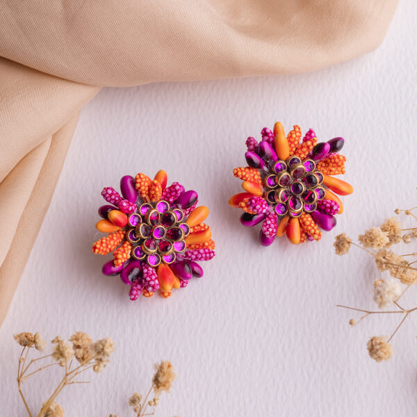 Vrishti floral jewellery set earrings