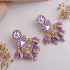 Aaeena III floral jewellery set earrings