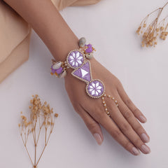 Aaeena III floral jewellery set hathphool