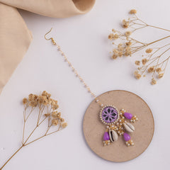 Aaeena III floral jewellery set tikka