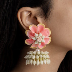 Gulshaah floral jewellery set earrings