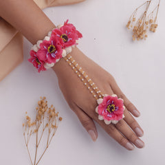 Phoolbahar floral jewellery set hathphool