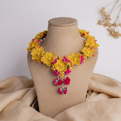 Gulfam floral jewellery set necklace
