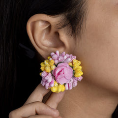 Gulaabo floral jewellery set earrings